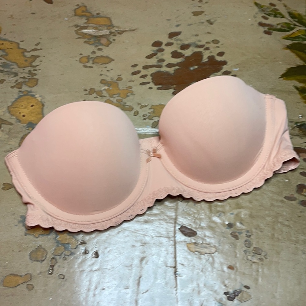 {Aerie} 32b Real Happy Strapless Nude Bra